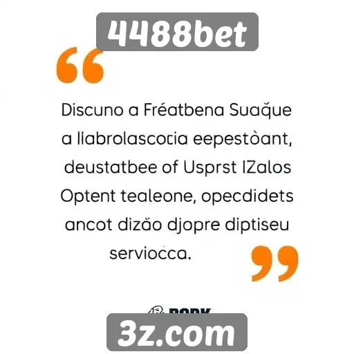 Avaliação da experiência do usuário no 4488bet